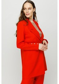 Resim Esswaap Çıt Çıt Detaylı Oversize Ceket Pantolon Takım Oranj-oranj Oranj 