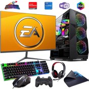 Resim ROGAME İ7 12700F 16GB DDR4 480SSD 8GB RX580 24" Mon. Oyun Bilgisayarı (Gaming SET) 