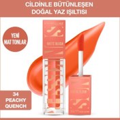 Resim Maybelline New York Sunkisser Hazy Matte Likit Allık - 34 Peachy Quench 