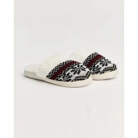 Resim TİRİ - Etnik Desenli Krem Kadın Ev Terliği 