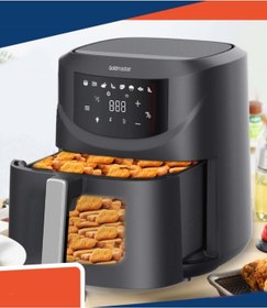 Resim GM 7488 Pluscook 7.6 Litre Airfryer Sıcak Hava Fritözü Goldmaster