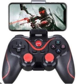 Resim comse T3 Kablosuz Oyun Kolu Bluetooth Joystick Gamepad Tv Box Android Tv,ps3,ps4,ios .pc, 