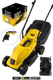 Resim 1200W 30L Toplama Torbalı Elektrikli Çim Biçme Makinesi 