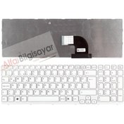 Resim Sony Uyumlu Vaio Sve1512C5E, Sve1513B1E Beyaz Renk Klavye, Tuş Takımı Q 