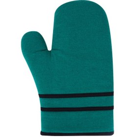 Resim Homaks Mutfak / Fırın Eldiveni Yeşil Çuha Siyah Bantlı 