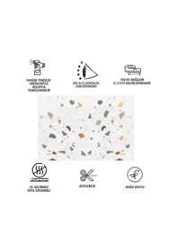 Resim Tink Kendinden Yapışkanlı Terazzo Desenli Pvc Panel 41x62 Cm 