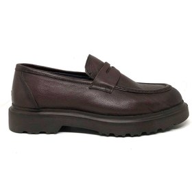 Resim Slope Erkek Siyah Hakiki Deri Oxford Ayakkabı 