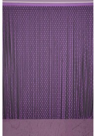 Resim Küçük Puanlı Model Mor Renk Hazır İp Perde 300 270 Cm Mor 