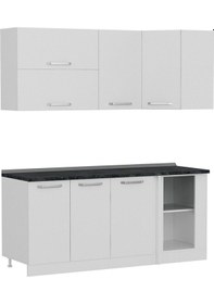 Resim Minar 185cm Köşe Mutfak Dolabı - Beyaz K185-b3 