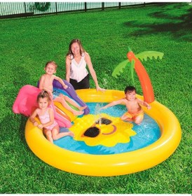 Resim Bestway 53071 Şişme Havuz 237 x 201 x 104 CM Bone Çok Renkli 