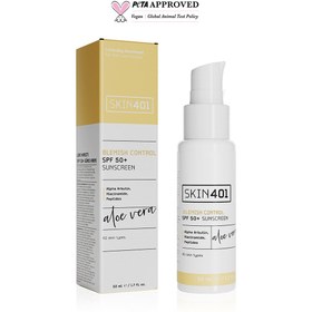 Resim Skin401 SPF 50+ Leke Karşıtı Aloe Vera Nemlendiricili Güneş Kremi 50ml 