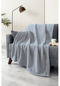 Resim Wellsoft Battaniye-tv Battaniyesi- Peluş Polar Yumuşak Battaniye-110x160 Cm Grı Gri 