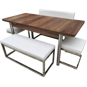 Resim Evimeaksesuar C Profil Bank Takımı Kelebek Açılır Masalı - Nikelajlı - Metal 