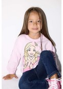 Resim Defacto Kız Bebek Barbie Bisiklet Yaka Sweatshirt F4979a525aupn633 Pembe 