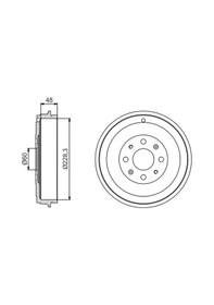 Resim Opel Corsa D Fren Kampanasi 2007-2014 Bosch 0986477208 