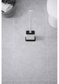 Resim Silikon Tuvalet Fırçası Pratik Silikon Wc Klozet Fırçası Kare Beyaz S-220 beyaz 