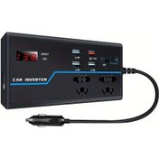 Resim Xuweiwei G9 200w Araba Invertoru 12v Dc 110v 24v Dc 220v Donusturucu Led Ekran 4 Usb 1 Pd Port Hizli Sarj Kxiy 