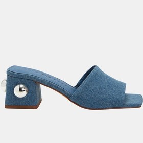 Resim Katy Perry The Gemm Stud Kadın Mavi Topuklu Terlik Mavi 