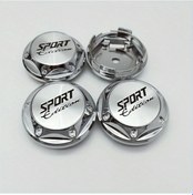 Resim Xuweiwei Black 4lu Abs Tekerlek Göbek Merkez Kapakları 68mm Çap Spor Edition Oto Aksesuar 