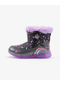 Resim Skechers Illumi - Brights 302656n Bklv Kız Çocuk Siyah Işıklı Bot Karışık 