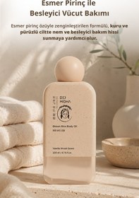 Resim Midha Brown Rice Esmer Pirinç Özlü Besleyici ve Nemlendirici Vücut Yağı 200 ML 