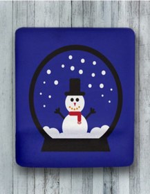Resim Kar Küresi Bilek Destekli Mouse Pad Mousepad 