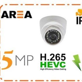 Resim 5Mp Ses Çıkışlı Full Hd Poeli Dome İp Güvenlik Kamerası 