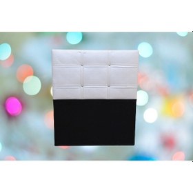 Resim Başlık Eko 90 cm Suni Deri Beyaz Renk kapitone El yapım 