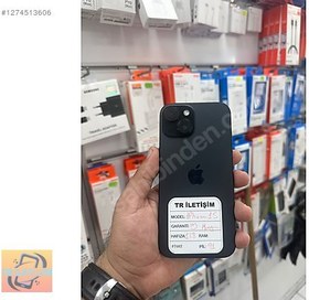 Resim Apple iPhone 15 İkinci El YD | 128 GB | Siyah 