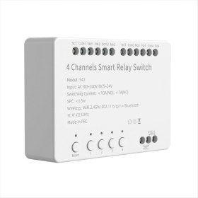 Resim Lillian Tuya Wifi 4 Kanallı Anahtar Modülü 5-24V/100-240V Wifi+ RF433 Uzaktan Kumanda Rölesi Kendin Yap (Yurt Dışından) 