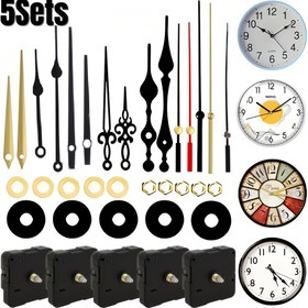 Resim 5 Set DIY Sessiz Tarama Hareketi Kiti - Plastik, Saat Tamir Araçları ve Parçaları DIY Duvar Saati Mekanizma Montajı için 