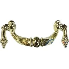 Resim Dekoratif Zamak Üzümlü Kulp - 64MM, Sarı, 100 Adet ( Lisinya ) 