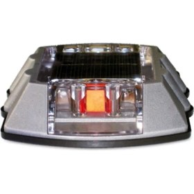 Resim Güneş Enerjili Yol Butonu Kırmızı, Solar Çakar Buton 