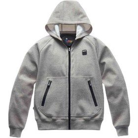 Resim Blauer Easy Men Open Hoody Korumalı Motosiklet Montu Gri 