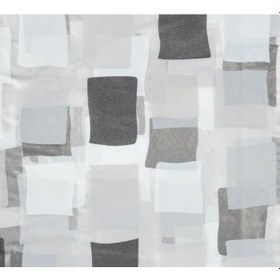 Resim D-20432 Banyo Perdesi Paradise Grey Siyah 