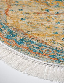 Resim Alanur Home Eko Trend Djt Yıkanabilir Kaymaz Taban Oval 3 Lü Yatak Odası Takımı P1356 Vintage Turkuaz 