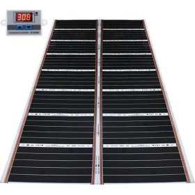 Resim Rexva Xica Ptc-306 Ptc Isı Teknolojili Dijital Termostatlı Halı Altı Karbon Isıtıcı Film - 120 x 200 cm 