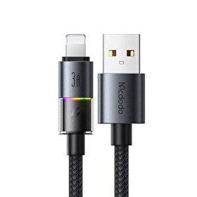 Resim Mcdodo CA-8170 USB iPhone 3A 7 Renkli LED Işıklı Şarj Data Kablosu 