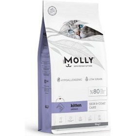Resim Molly Düşük Tahıllı Hypoallergenic Somonlu Yavru Kedi Maması 15 Kg 