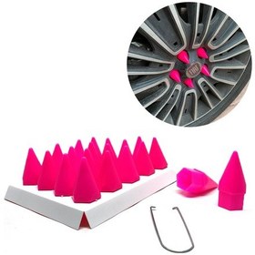 Resim Sivri Mermi Bijon Kapağı Sökme Aparatlı 17mm 20'li Pembe 