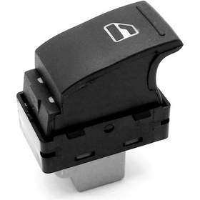 Resim Kosona Vw Transporter T5 2005-2009 T6 2009-2014 Cam Açma-kapama Anahtarı Sı-at31073 7e0959855 Siyah Plastik 