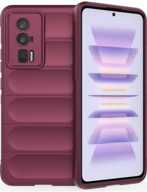 Resim Xiaomi Redmi K60 Magic Shield Tpu + Flanel Telefon Kılıfı İçin 