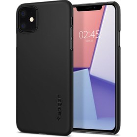 Resim Spigen iPhone 11 Kılıf Thin Fit Black - 076CS27178 