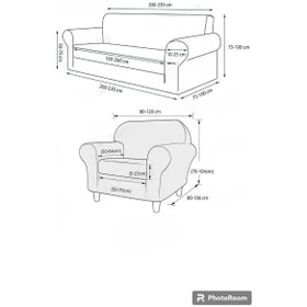 Resim Upmall Streç Esnek Yikanabilir Kare Desen Kotuk Örtüsü Antrasit 