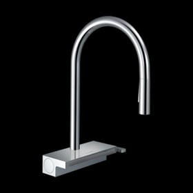 Resim Hansgrohe Aquno Select M81 tek Kollu Eviye Bataryası 170, Çekilebilir El Duşu, 3jet, Sbox - 73831000 