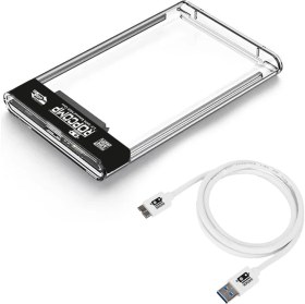 Resim 2.5" USB 3.0 Sata Harici Harddisk Kutusu Şeffaf 