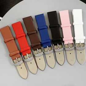 Resim Kadın ve Erkekler için Dana Derisi Saat Kayışı 12mm, 14mm, 16mm, 18mm, 20mm, 22mm Gümüş Pim Tokalı Hediye Seti 