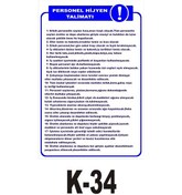 Resim Iş Güvenliği Pvc Dekota Uyarı - Ikaz Levhası Hijyen Talimatları 