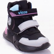 Resim Vicco Sumo 946F21K207 Siyah Pembe Outdoor Işıklı Kız Çocuk Spor Bot 