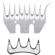 Resim Moveevo Yüksek Karbon Çelik Kuru Kürk Kesici Bıçağı - 9 Dişli Eğik Tasarım, Tıraşkenar Ve Dayanıklı, Koyun/alpaka İçin Uygun 